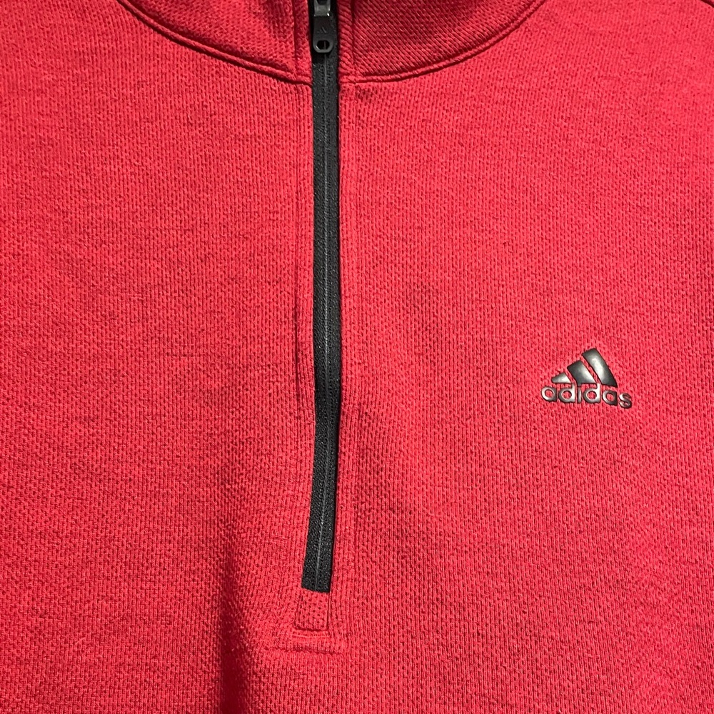 Men’s Adidas Red Quarter-Zip - Picture 4 of 10